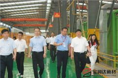 寶豐縣縣委書(shū)記、縣長(zhǎng)許紅兵率考察團(tuán)蒞臨寶潤(rùn)達(dá)參觀調(diào)研